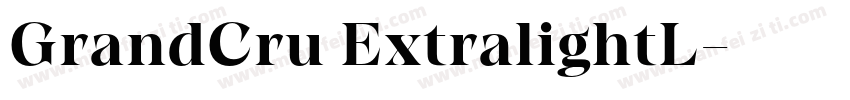 GrandCru ExtralightL字体转换
